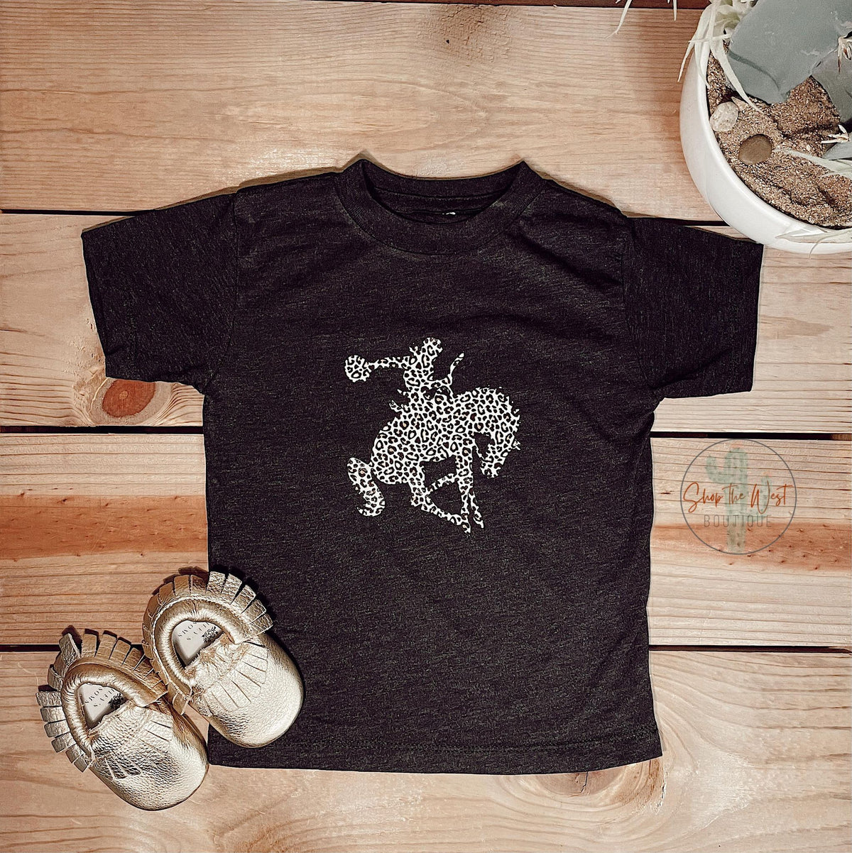 Cheetah Bucking Horse Shirt