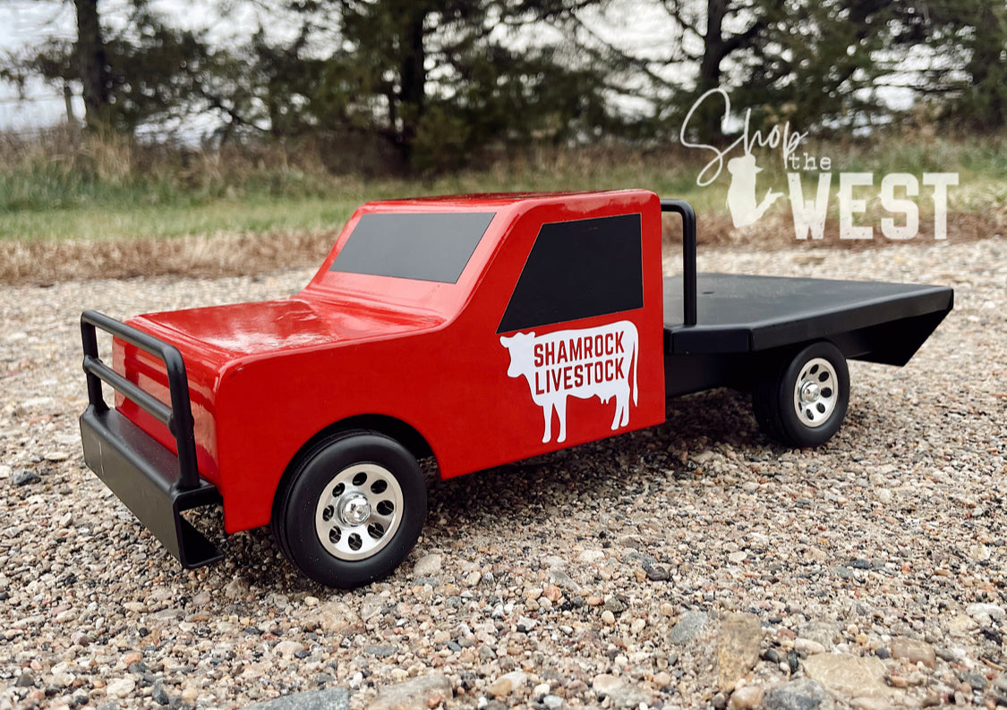 Flatbed Farm Truck Red
